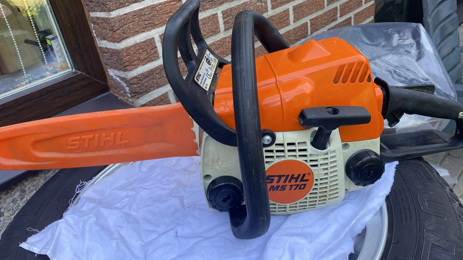 Stihl ms 170 kettingzaag, Ophalen, Zo goed als nieuw