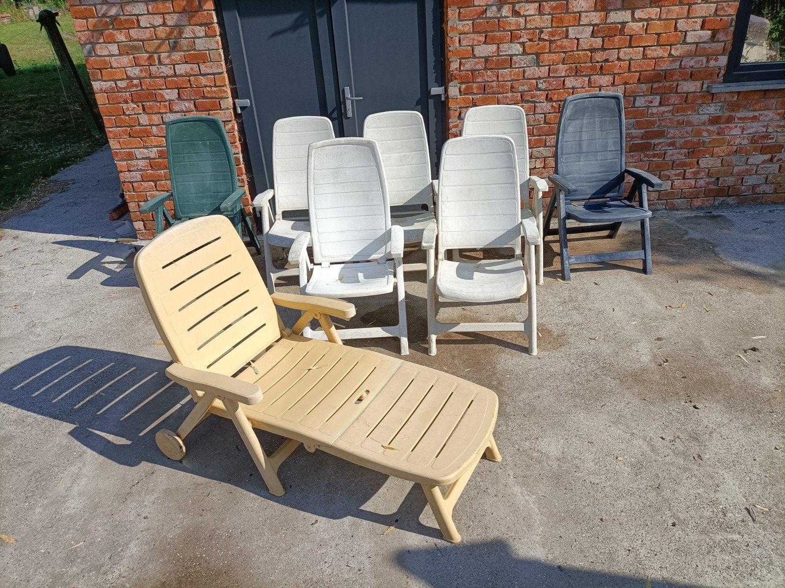 tuinstoelen set, Ophalen