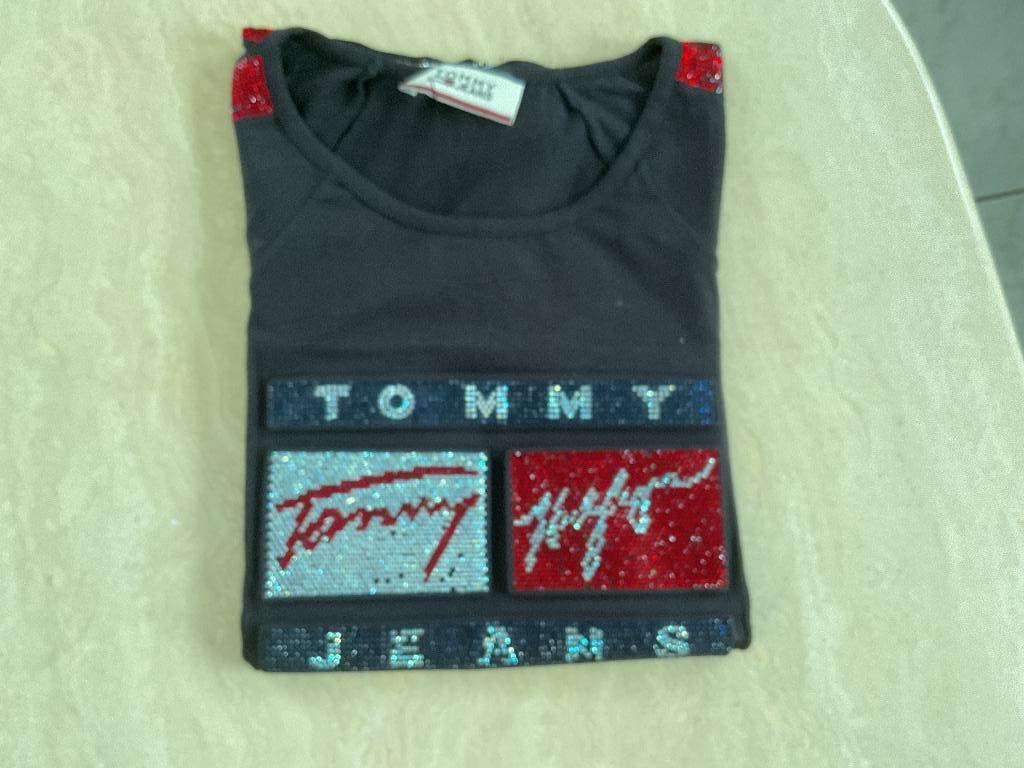 T shirt dame TOMMY JEANS MPEU porté impeccable, Comme neuf, Enlèvement, Taille 48/50 (M), Tommy jeans