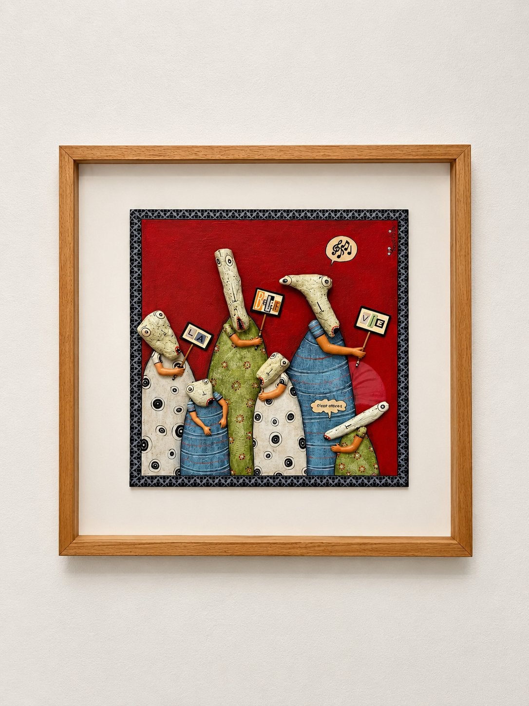 Tableau original Aurélia Chapelain – La belle vie…, Antiquités & Art, Avec passe-partout, Enlèvement