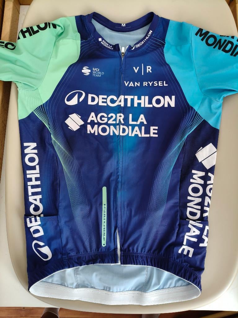 Decathlon AG2R La Mondiale wielershirt (maat M), Sport en Fitness, Ophalen, Gebruikt, Kleding