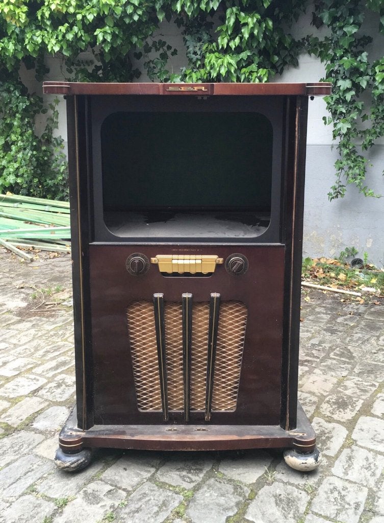SBR Vintage Televisie en Radio Kast, Antiek en Kunst, Ophalen