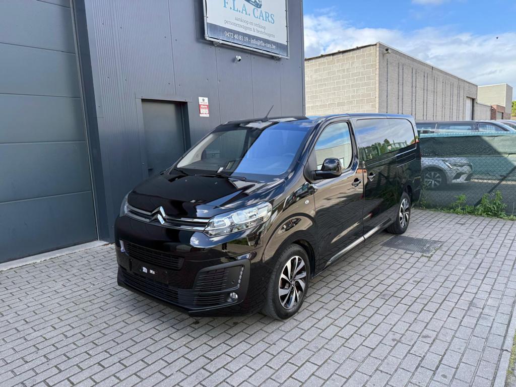CITROEN JUMPY 2.0HDI AUTOMAAT 180PK DUBBEL CABINE EURO6B FUL, Auto's, Testrit aan huis, Stof, 4 cilinders, Zwart