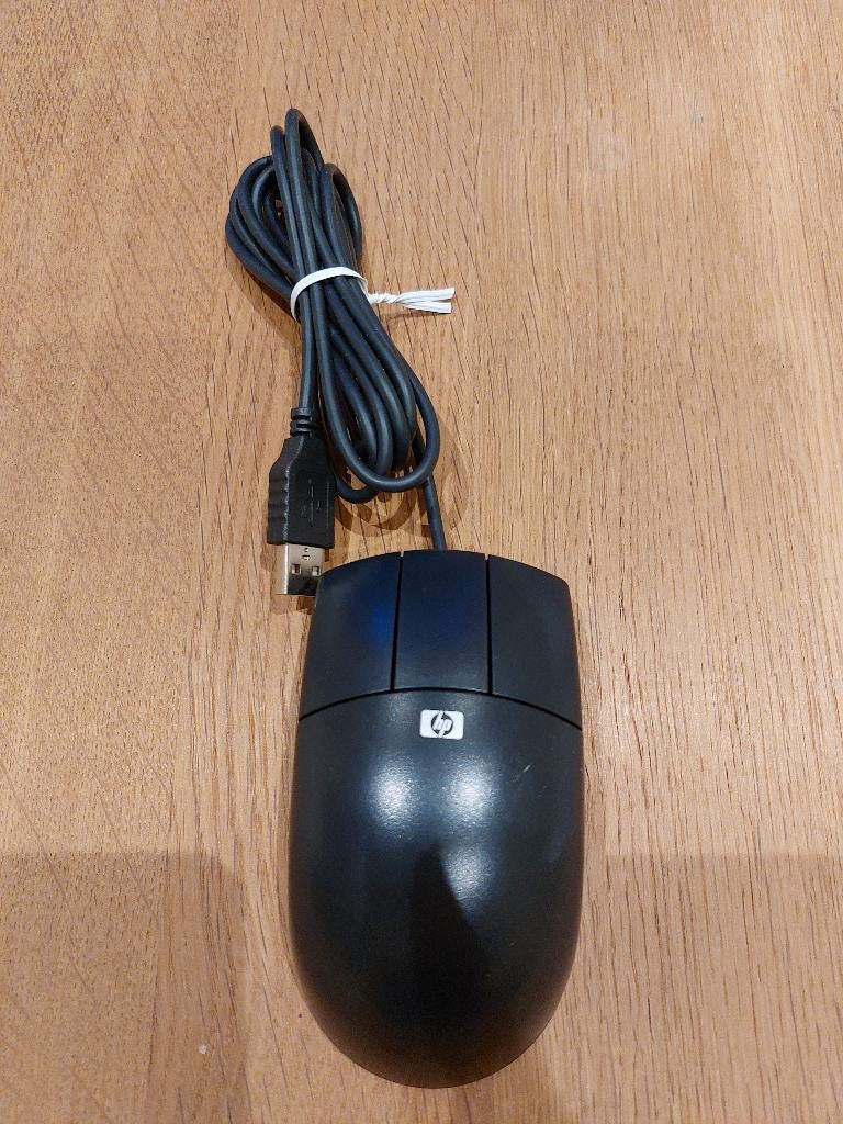 Souris HP 3 bouttons USB M-UY 101, Ophalen, Rechtshandig, Muis, Nieuw