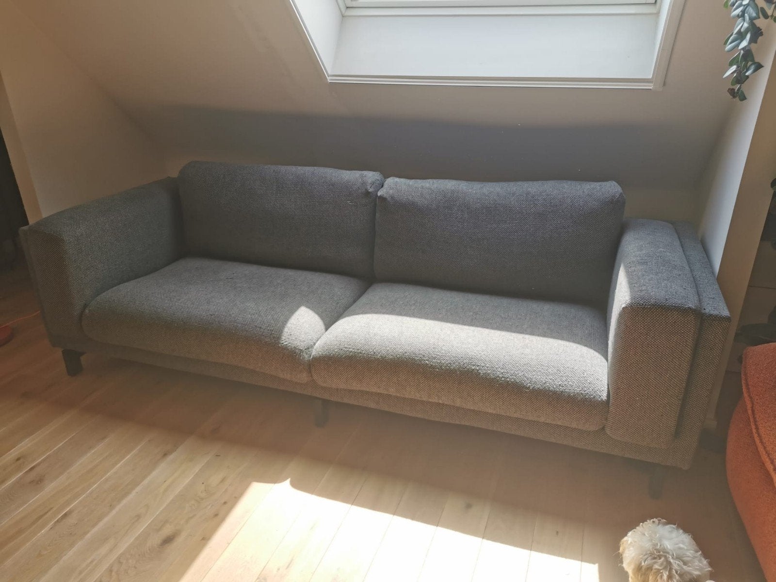 Ikea 3-zitsbank zetel Nockeby, Huis en Inrichting, Ophalen, 250 tot 300 cm, Gebruikt, Driepersoons