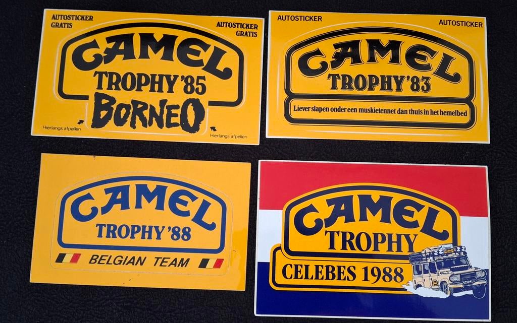 Lot d'autocollants vintage Camel Trophy pour rallye automobi, Enlèvement ou Envoi, Comme neuf, Voiture ou Moto