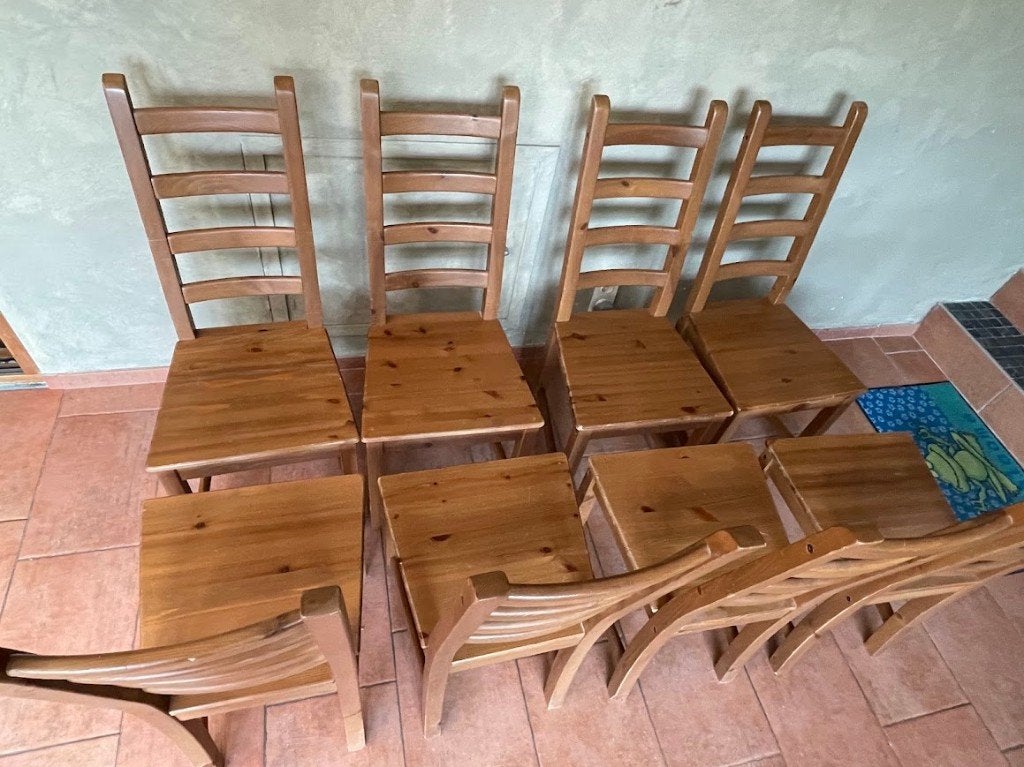 chaises à vendre, Maison & Meubles, Chaises, Autres couleurs, Enlèvement, Bois, Cinq, Six Chaises ou plus