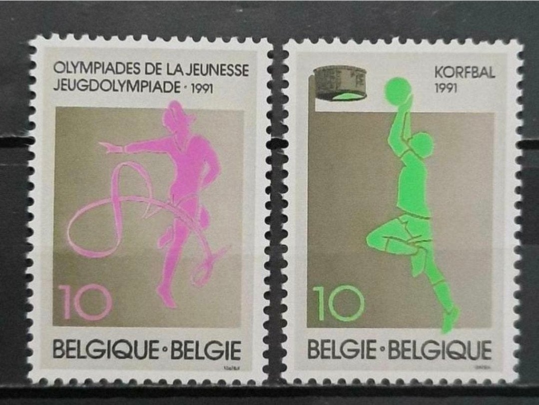 Belgique : COB 2402/03 ** Sport 1991., Timbres & Monnaies, Sans timbre, Neuf, Enlèvement ou Envoi, Non oblitéré