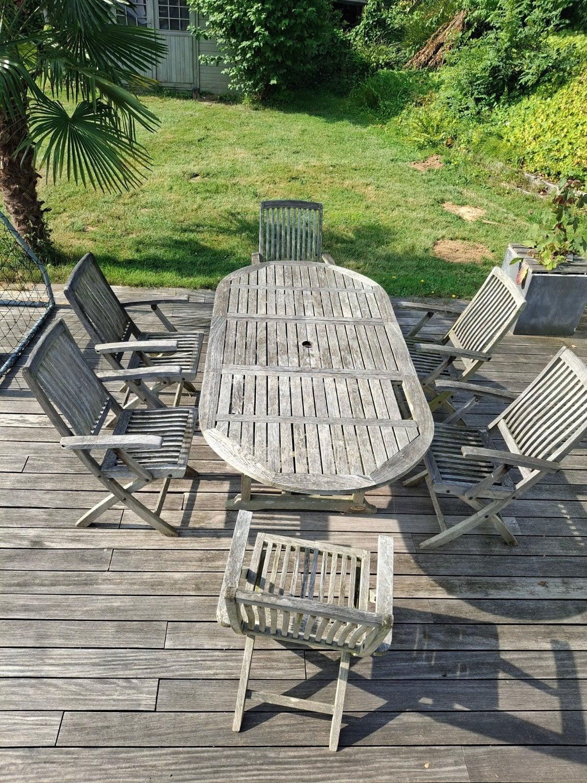 Table et chaises de jardin, Jardin & Terrasse, Enlèvement, Bois