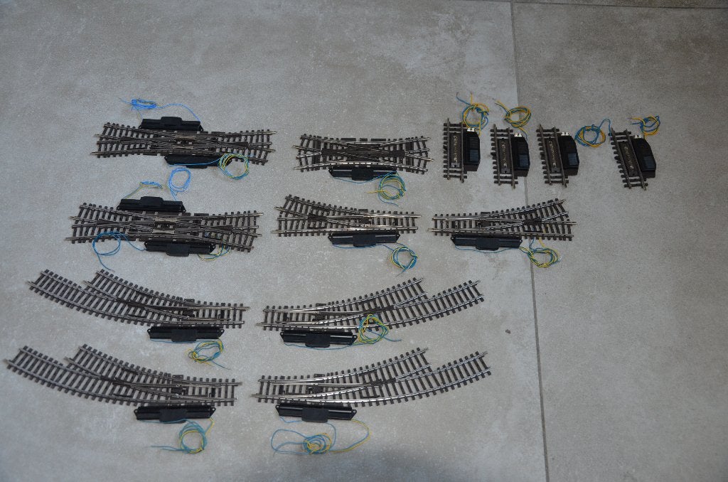 marklin voie K-Traversée-jonction-double-aiguillage électriq, Enlèvement ou Envoi, Utilisé