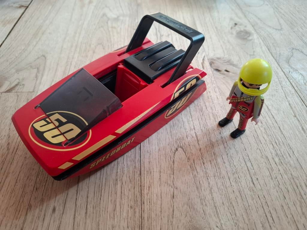 Playmobil set 4341 Click&Go speedboot, Kinderen en Baby's, Ophalen of Verzenden, Gebruikt, Los Playmobil
