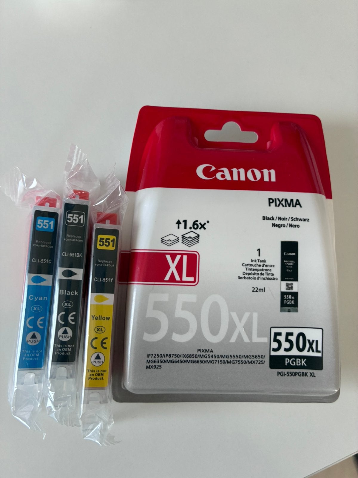 Cartridges 5 stuks, Computers en Software, Printerbenodigdheden, Ophalen, Nieuw, Cartridge