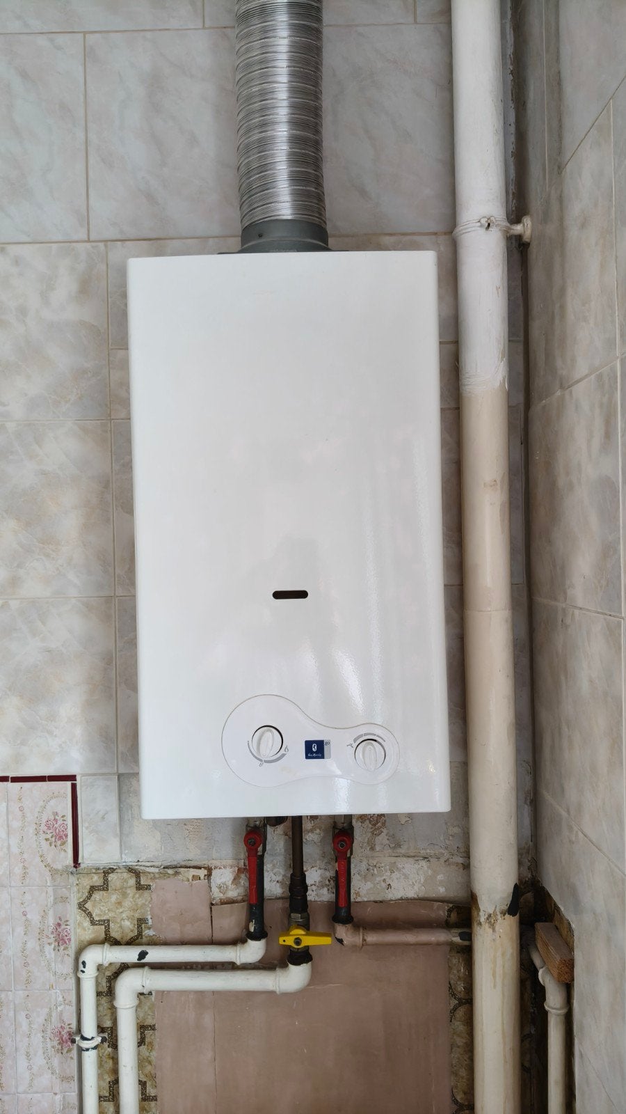 chauffage eau au gaz, Enlèvement, Utilisé