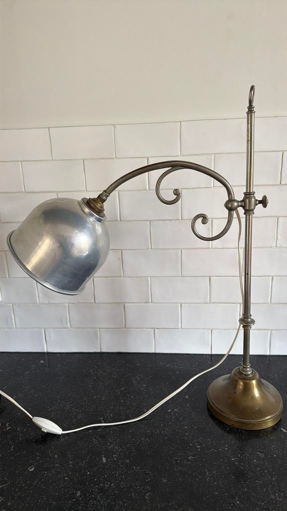 Vintage bureaulamp, verstelbaar, Huis en Inrichting, Ophalen, Gebruikt, Minder dan 50 cm