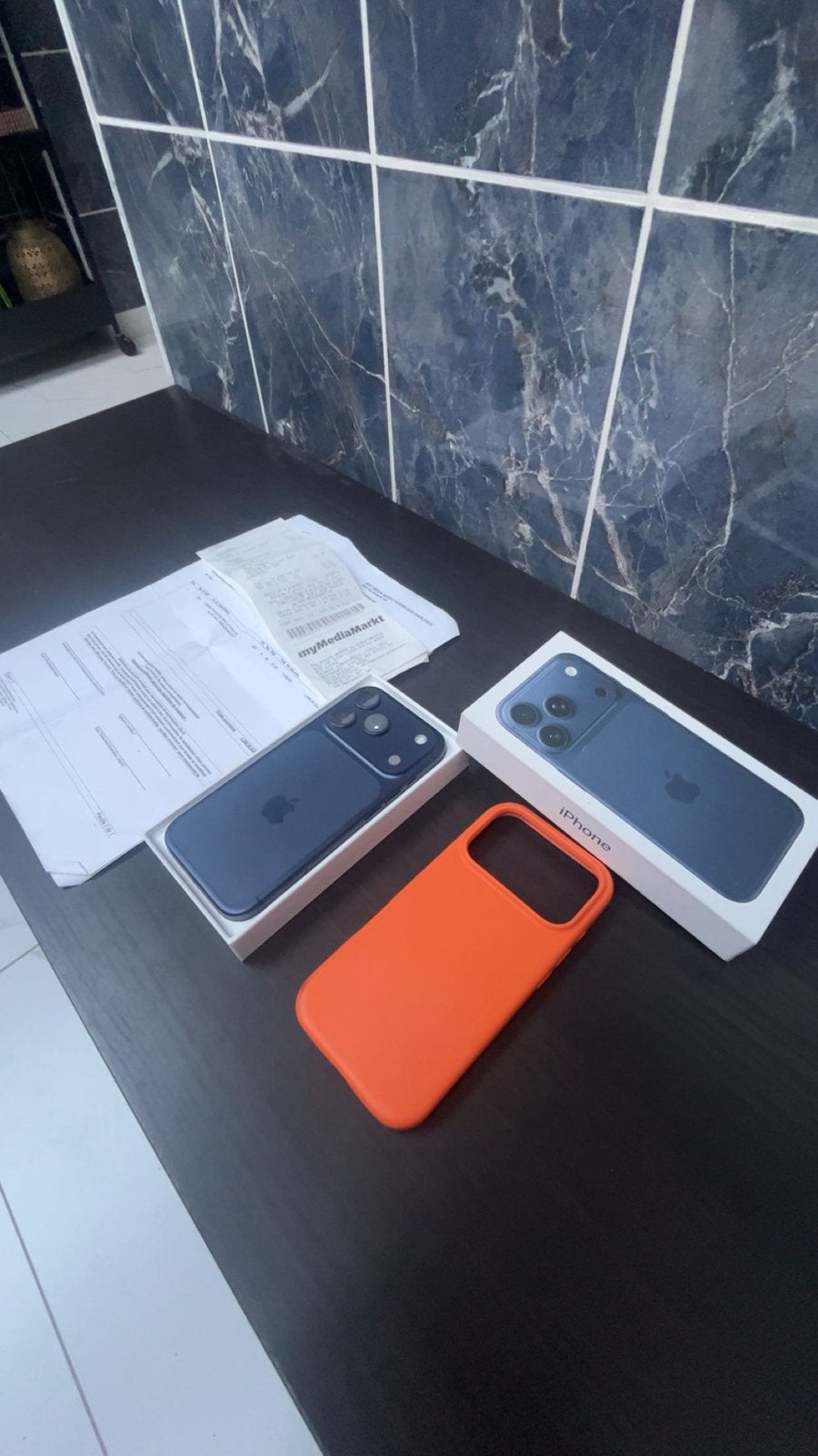 iPhone 17 Pro 256GB – Compleet met doosfactuur accessoires, Telecommunicatie, 256 GB, Blauw, Ophalen of Verzenden, Zo goed als nieuw