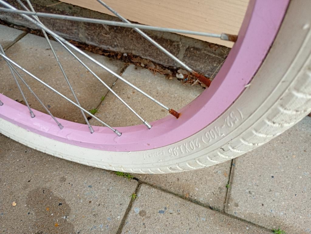 Roze fiets, Fietsen en Brommers, Ophalen, Gebruikt, Overige merken, Handrem