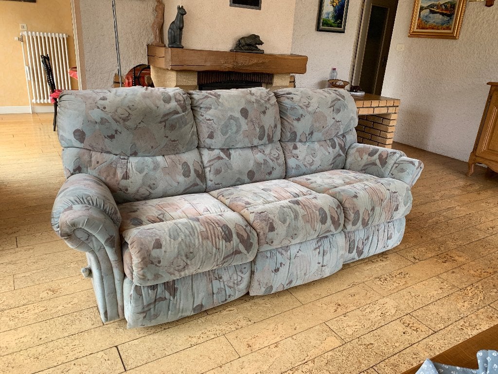 Canapé et fauteuils, Enlèvement, Utilisé, Tissus