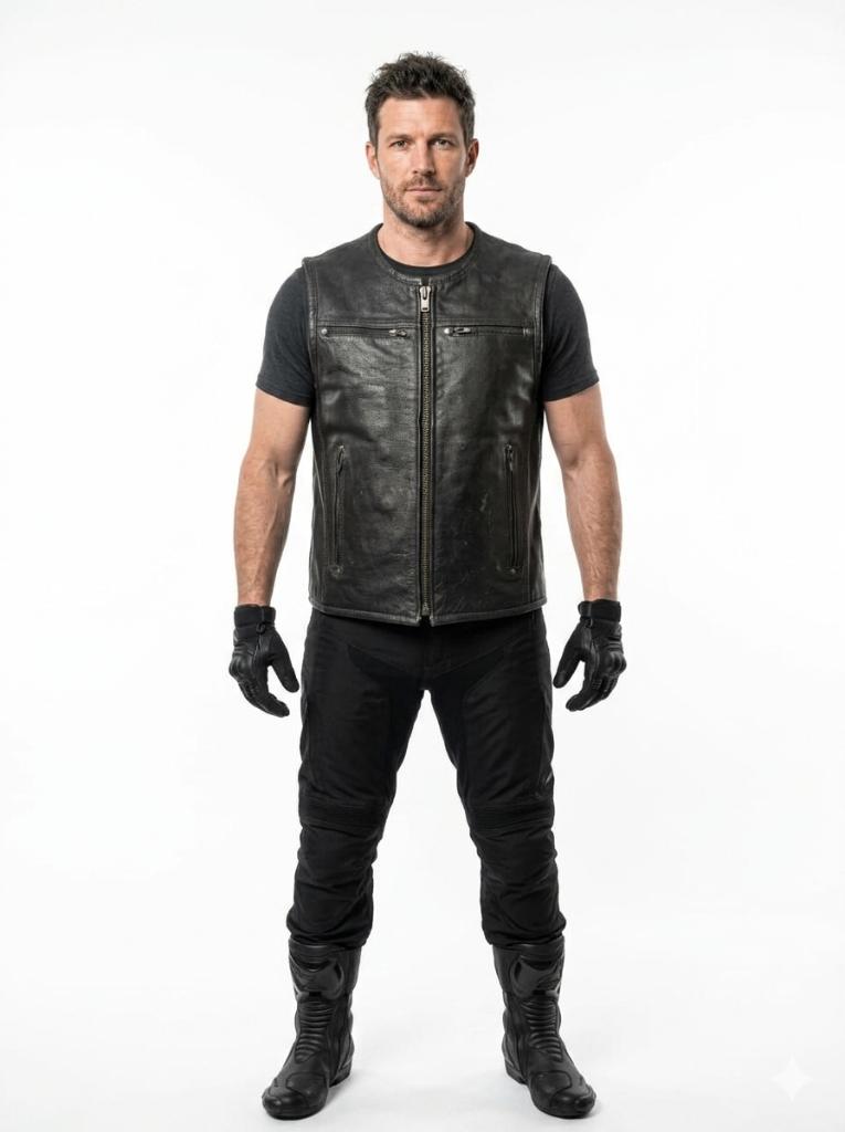 Nieuw leren motorvest, Motoren, Kleding | Motorkleding, Jas | leer, Dames, Heren, Nieuw met kaartje, Verzenden