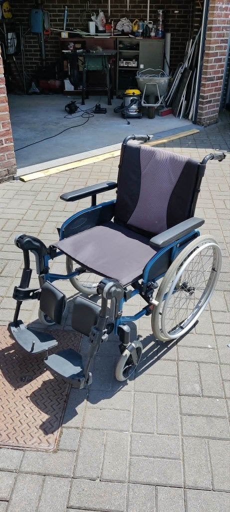 Rolstoel/rolstoel, Diversen, Rolstoelen, Ophalen, Inklapbaar, Gebruikt, Handbewogen rolstoel