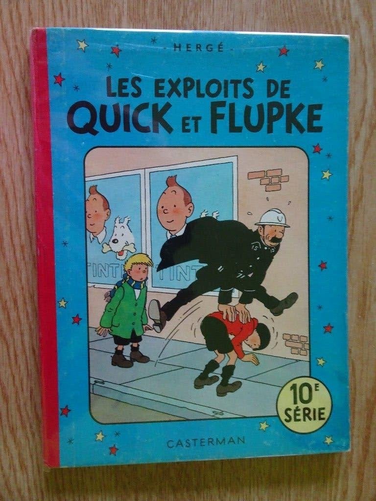 BD - Les exploits de Quick & Flupke - 10ème série - Hergé, Enlèvement ou Envoi, Une BD, Utilisé, Hergé