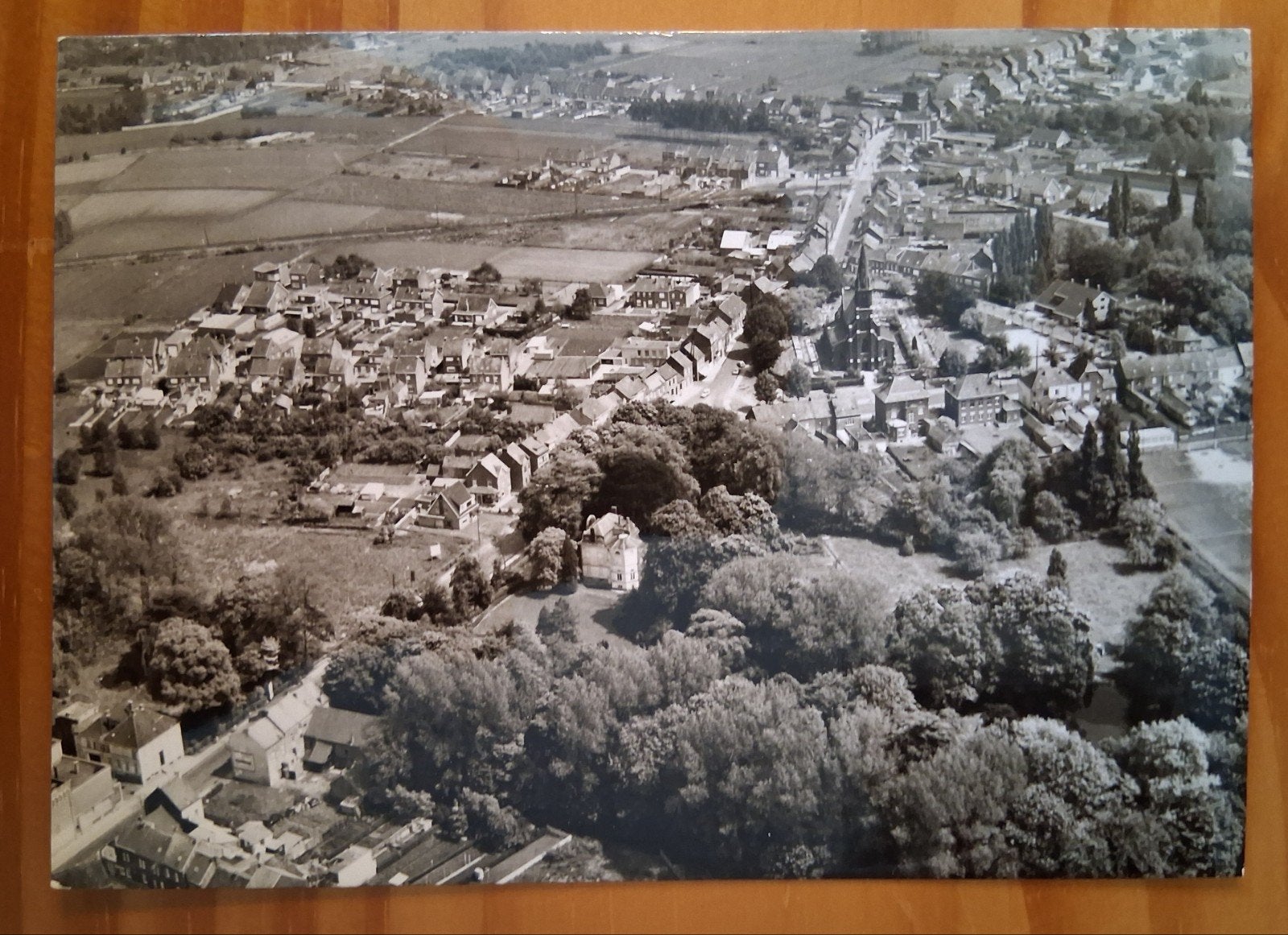 vintage Postkaart Luchtopname Blaasveld, Verzamelen, Ophalen of Verzenden