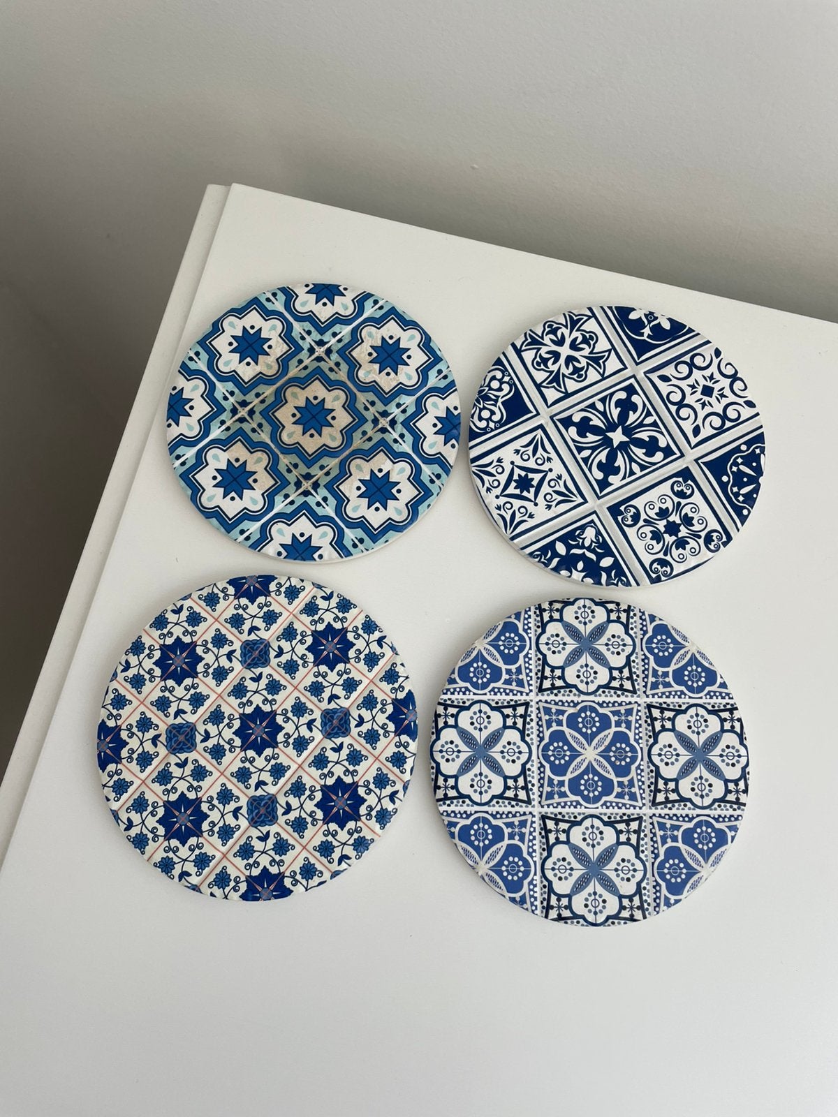 Onderzetters, Steen/keramiek, Glasonderzetter, Handgemaakt, Ophalen of Verzenden