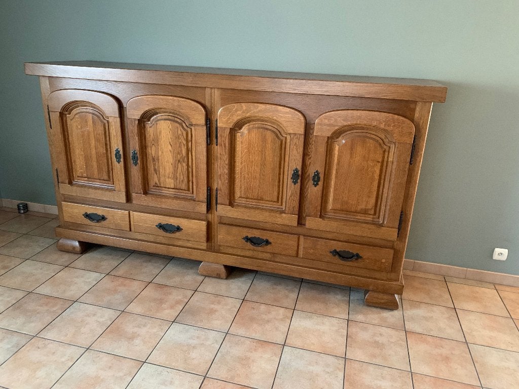 Dressoir & Barkast, Huis en Inrichting, Kasten | Dressoirs, Ophalen, Gebruikt, Eikenhout, Met lade(s)