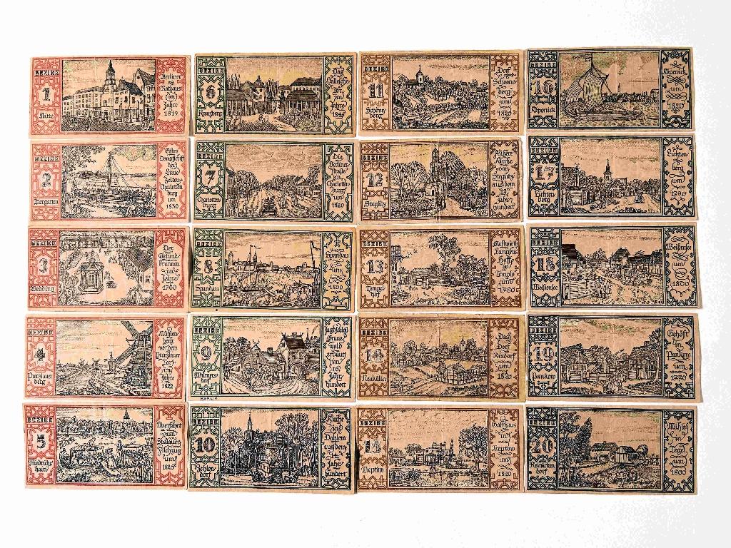 50 Pf Stadt Berlin, Enlèvement ou Envoi, Billets de banque