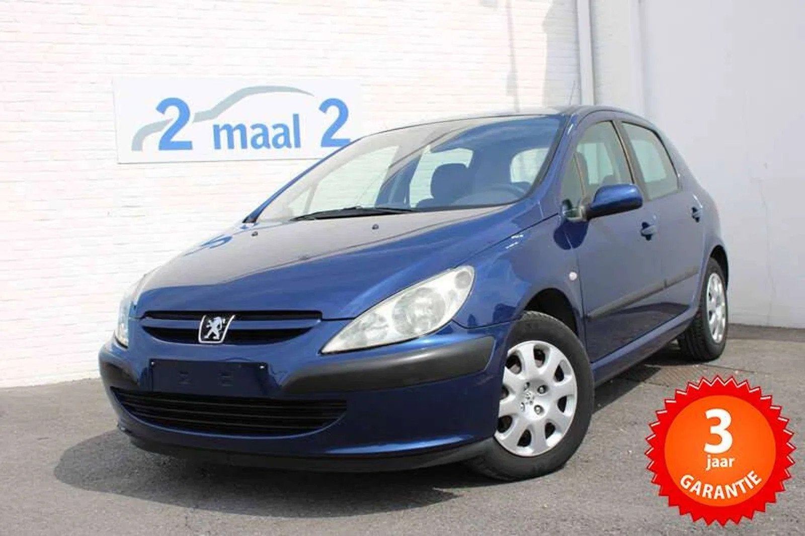 Peugeot 307 1.6i 5Deurs inclusief 3 JAAR garantie!, Auto's, Oldtimers, Stof, Zwart, Blauw, 5 deurs