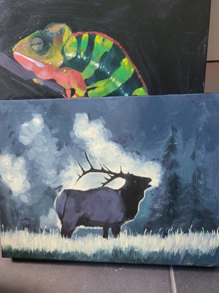 Schilderij hert, Enlèvement ou Envoi