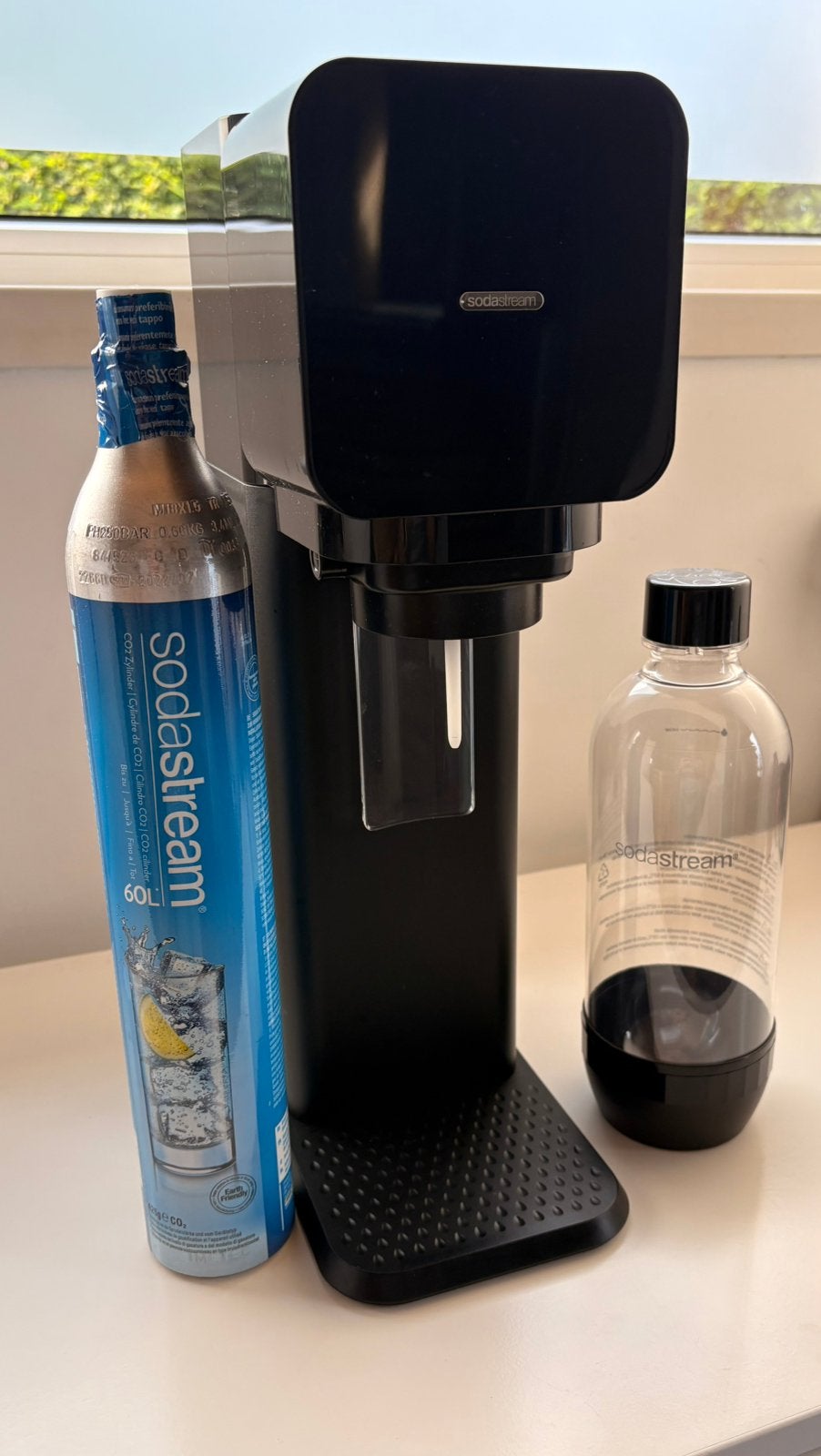 Soda stream met 1,5 fles CO2 en drinkfles, Electroménager, Enlèvement, Comme neuf