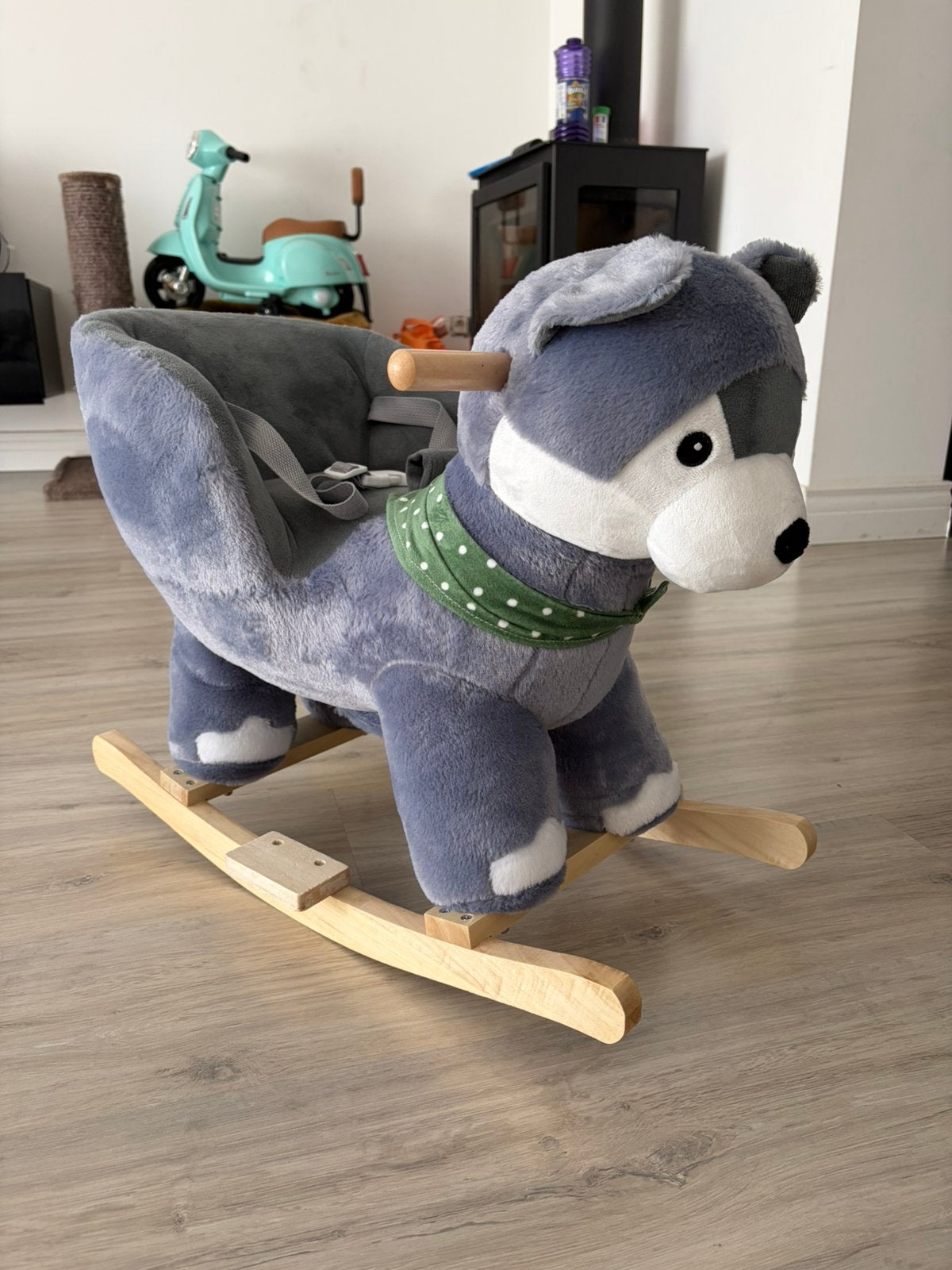 Wipstoel husky hobbeldier, Kinderen en Baby's, Ophalen, Zo goed als nieuw
