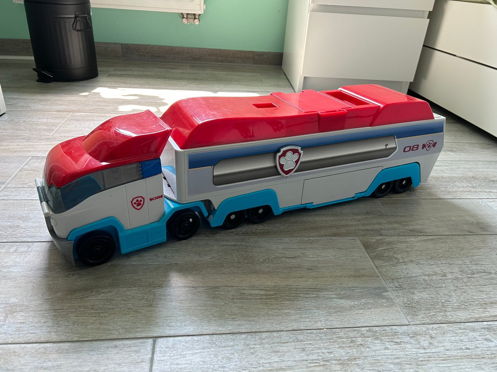 Paw Patrol wagen, Ophalen, Gebruikt