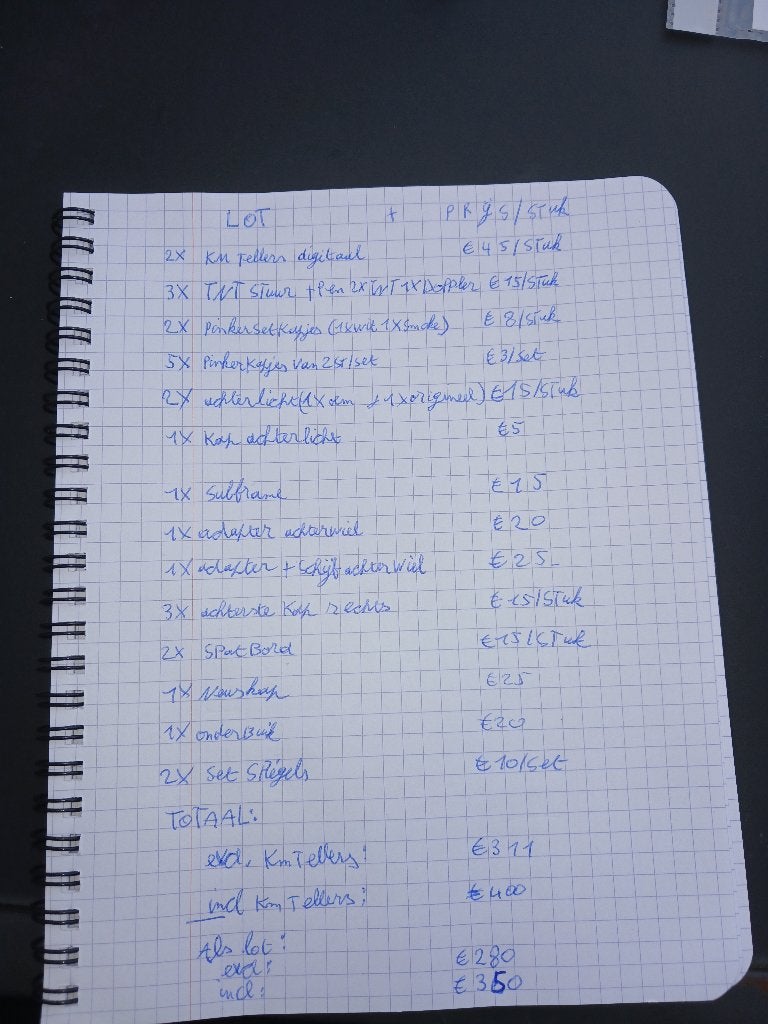 LOT Aerox onderdelen, Fietsen en Brommers, Ophalen, Gebruikt, Overige typen, Aerox