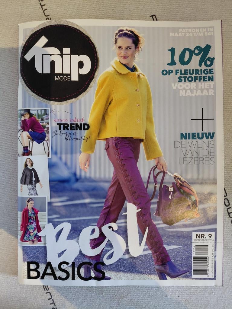 Knip mode nr 9 september 2016, Ophalen