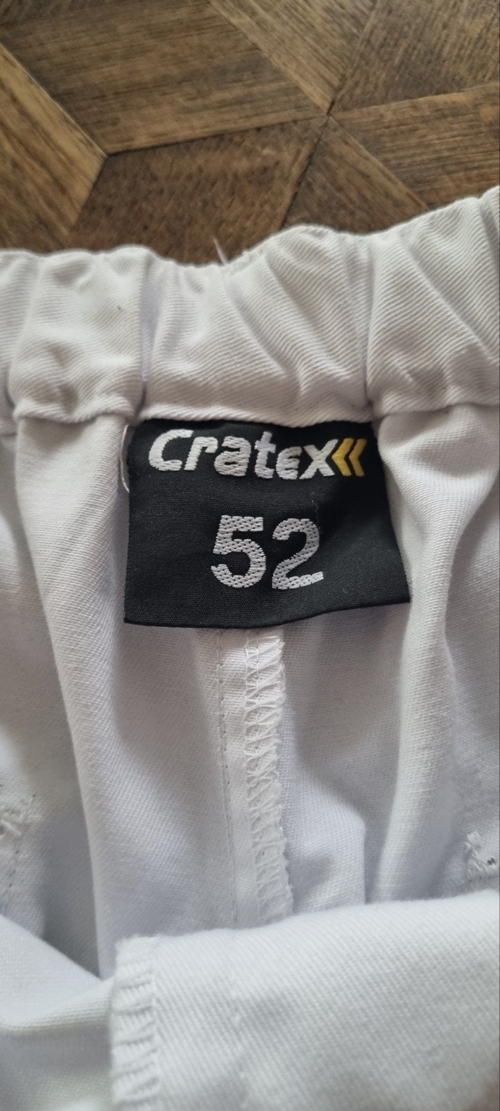 Cratex mannen short, Ophalen, Maat 52/54 (L), Wit, Nieuw