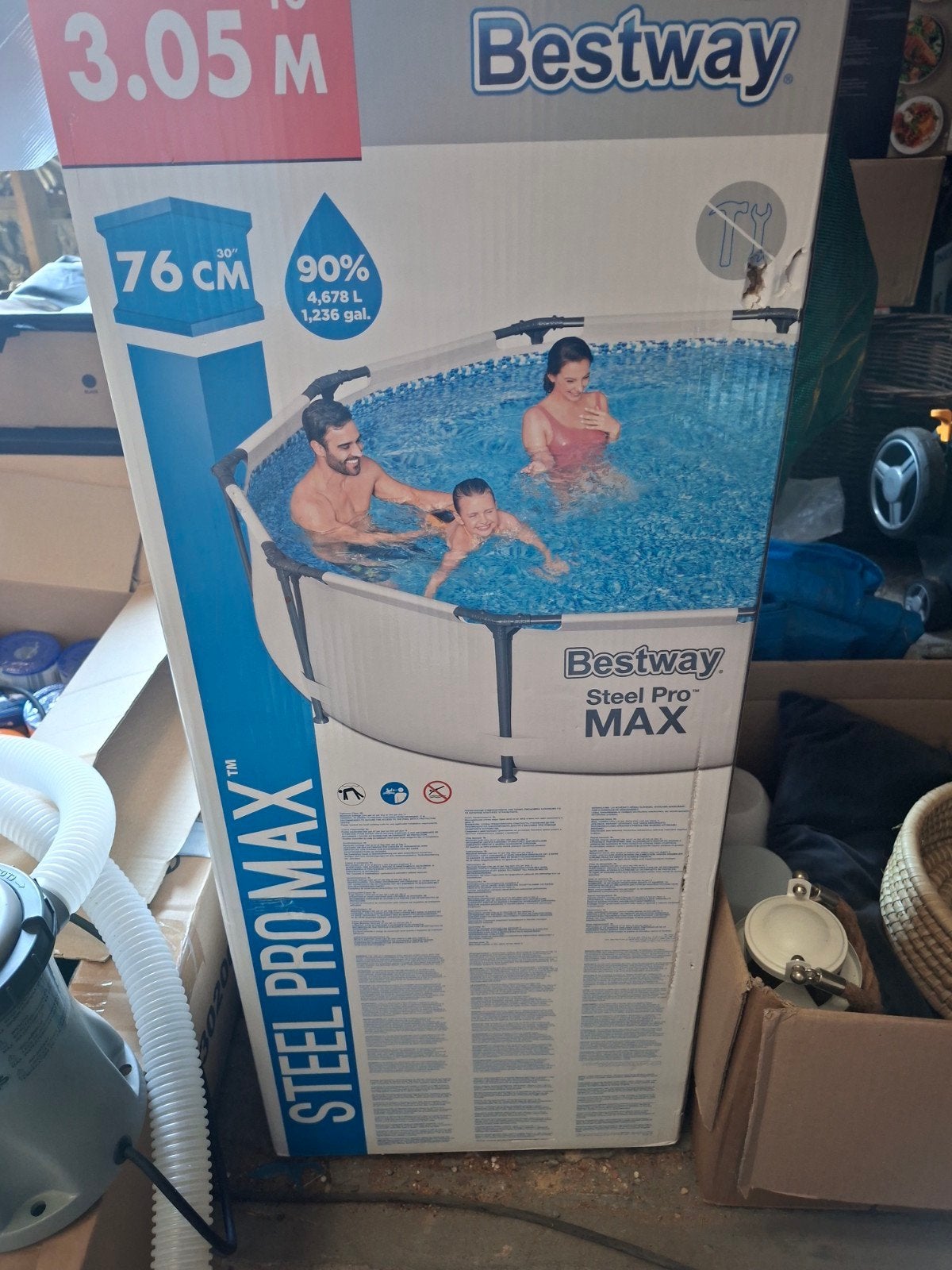 Bestway zwembad + toebehoren, Tuin en Terras, Zwembaden, Ophalen