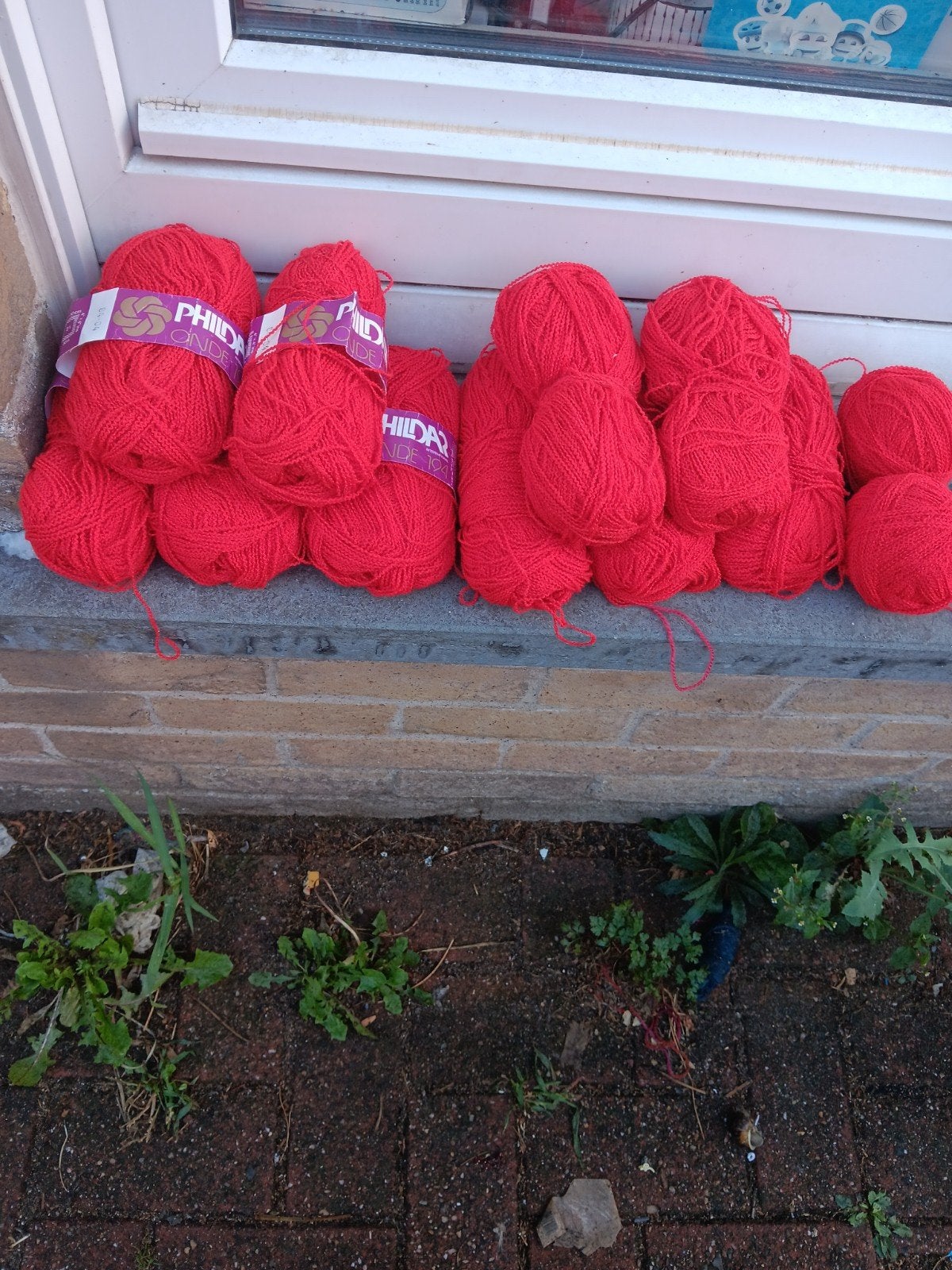 12 x « phildar » en laine rouge, Hobby & Loisirs créatifs, Tricot & Crochet, Enlèvement, Aiguille