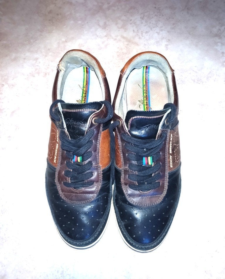 Sneakers Eddy Merckx – maat EU 44 / US 10 – cognac zwart, Overige kleuren, Verzenden, Sneakers, Gedragen
