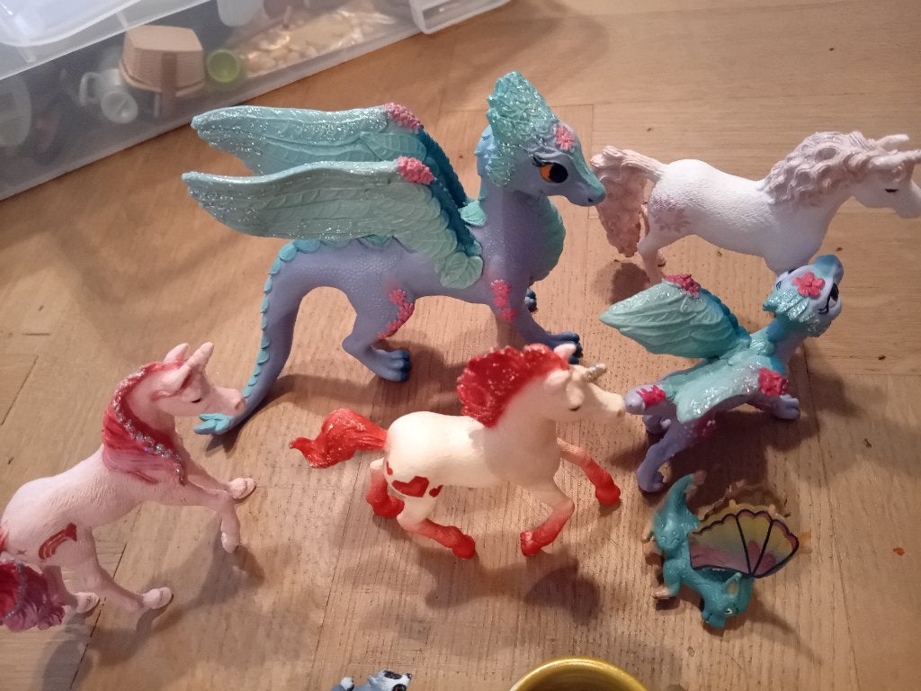 Schleich eenhoorns en draken bayala, Collections, Enlèvement, Comme neuf