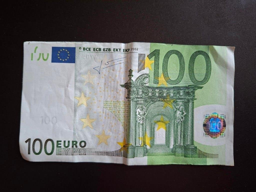 2002 Oostenrijk 100 euro oude serie Trichet code F002, Verzenden, Oostenrijk, 100 euro, Los biljet