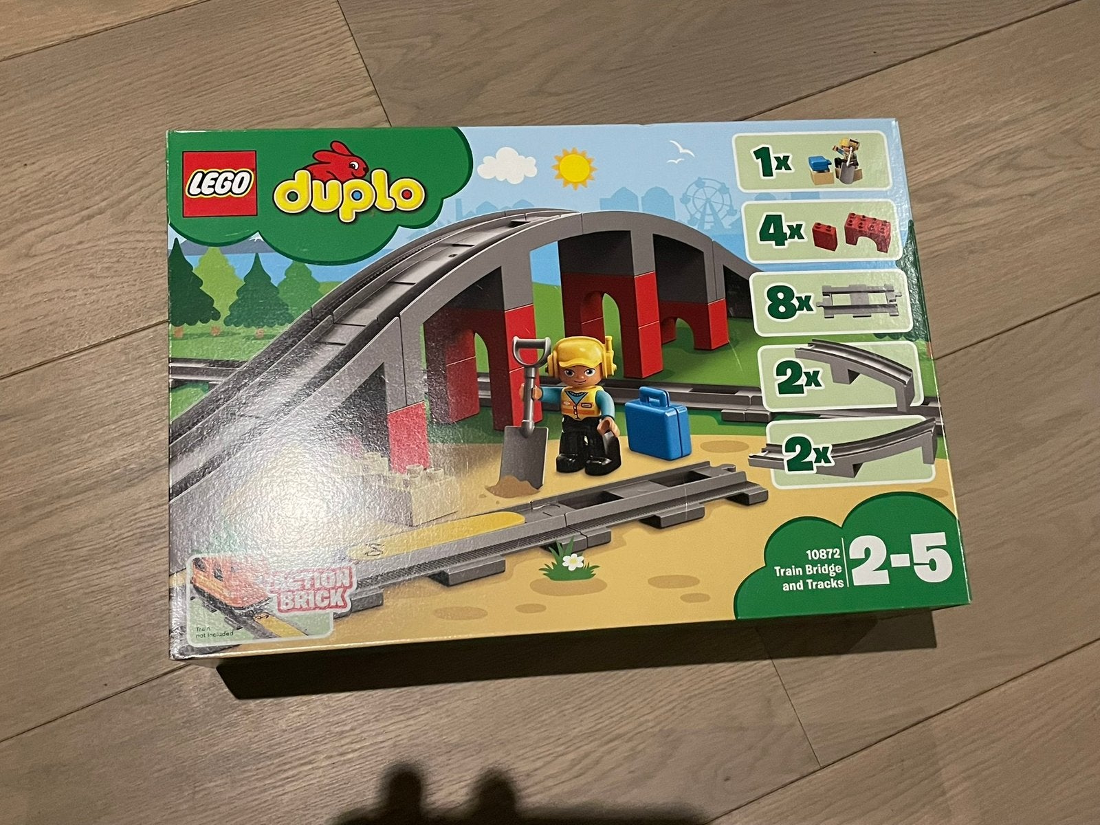 Duplo stoomtrein 10875 + spooruitbreiding 10872, Ophalen, Zo goed als nieuw