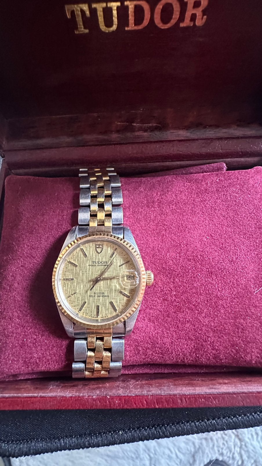 NEGOCIABLE Tudor prince oysterdate 72033 FULL SET, Enlèvement, Comme neuf, Acier, Acier