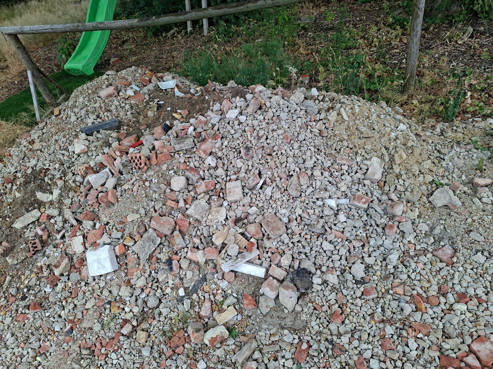 bouwpuin 3m3, Ophalen