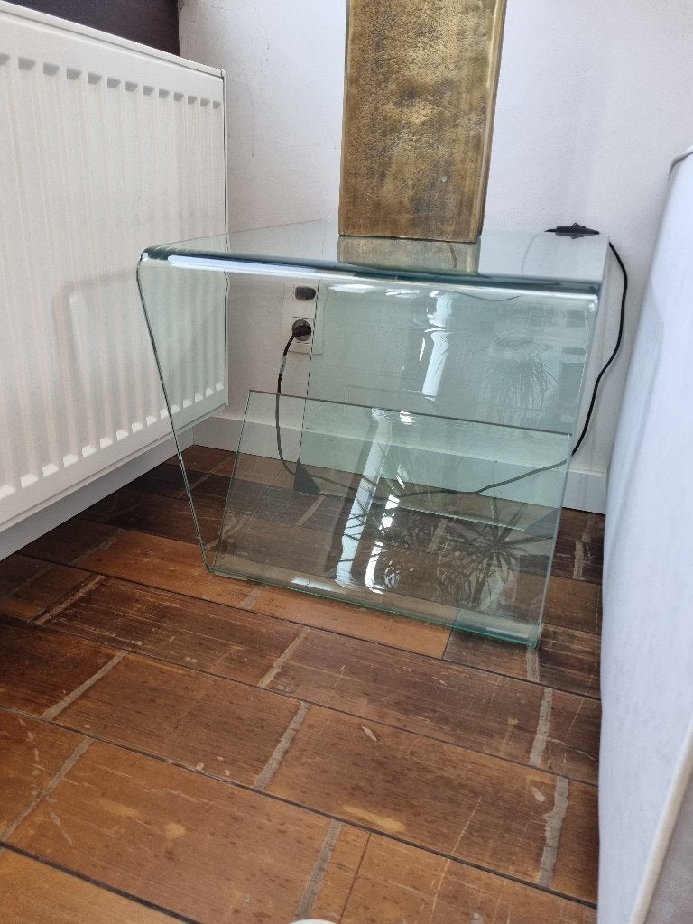 bijzettafel, Moins de 55 cm, Carré, Verre, Enlèvement