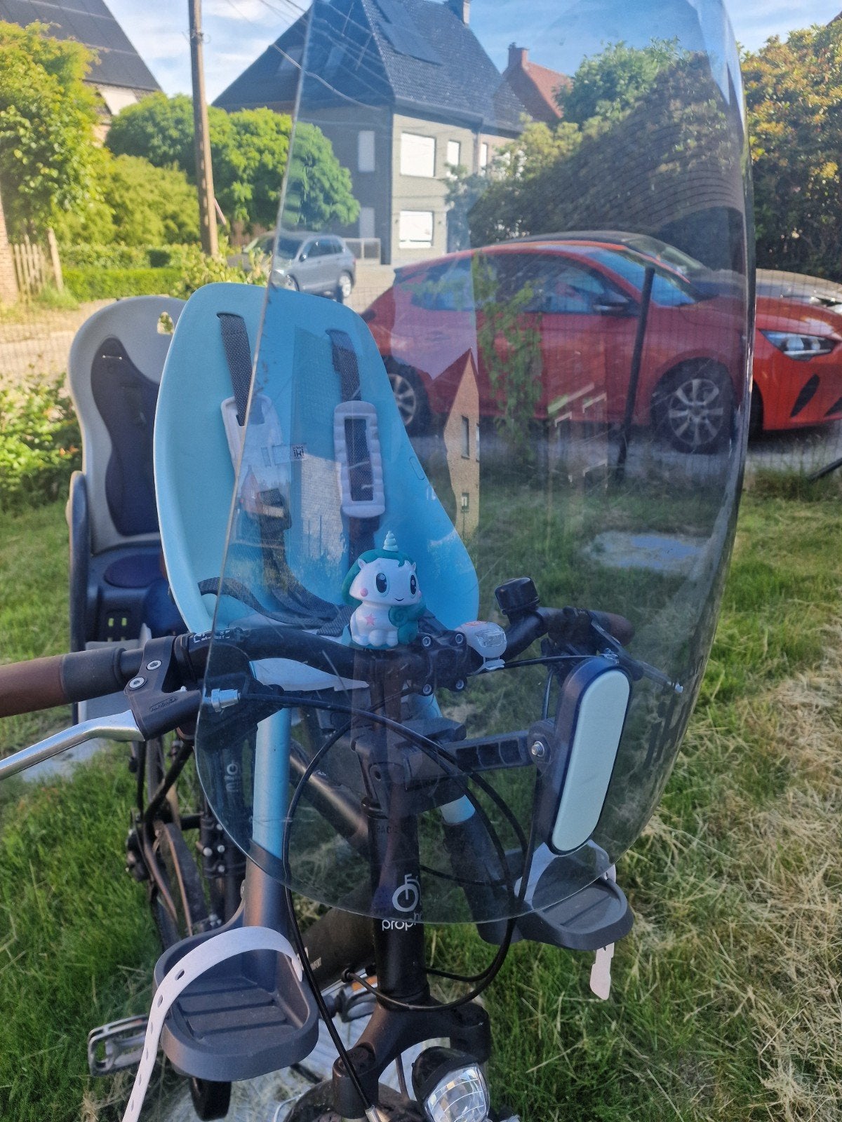 Fietsstoel Urban Iki met regenscherm, voorzit, Ophalen