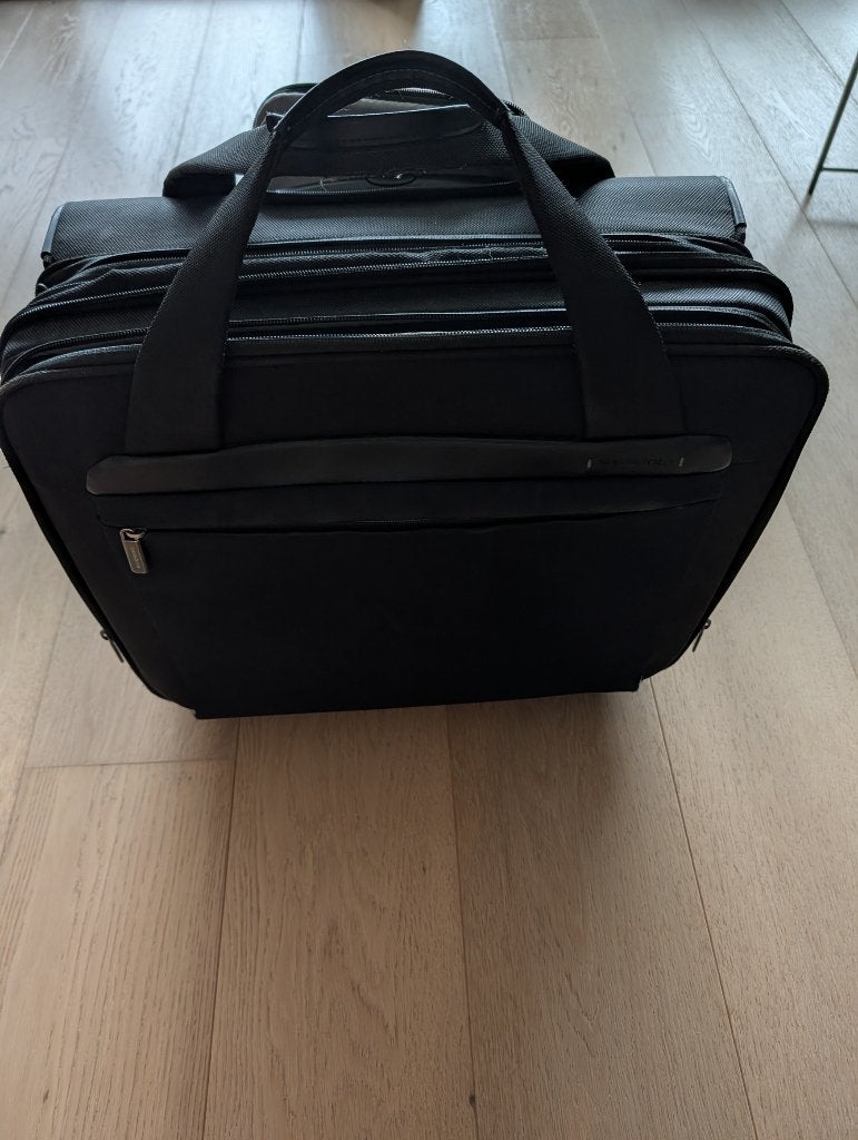 Laptoptas/Boekentas/pilotentas, merk Samsonite, Ophalen, Gebruikt, Gevoerd laptopvak, Trolleytas