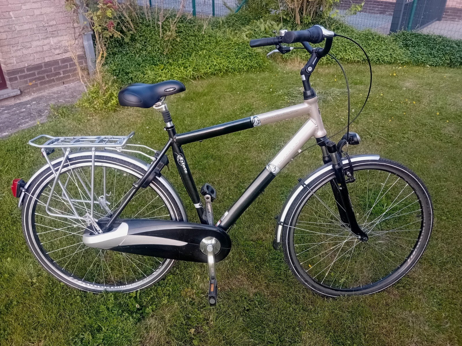 Jongensfiets herenfiets alu Estate 28inch 7speed maat 54cm🚴, Terugtraprem, Versnellingen, Zo goed als nieuw, 53 tot 57 cm
