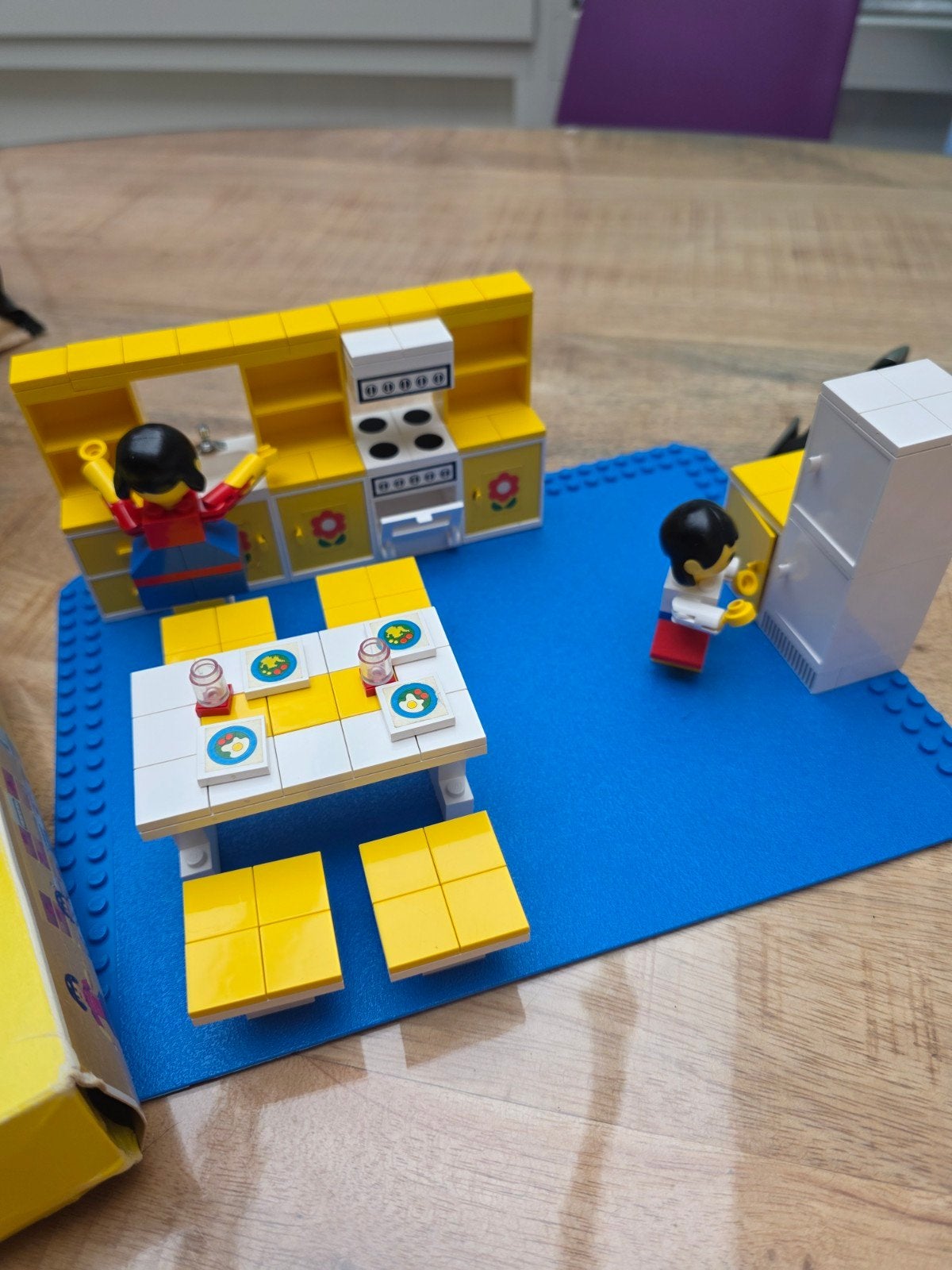Set lego vintage 263 avec figurines, dessin et boîte, Enfants & Bébés, Enlèvement ou Envoi, Complet, Lego