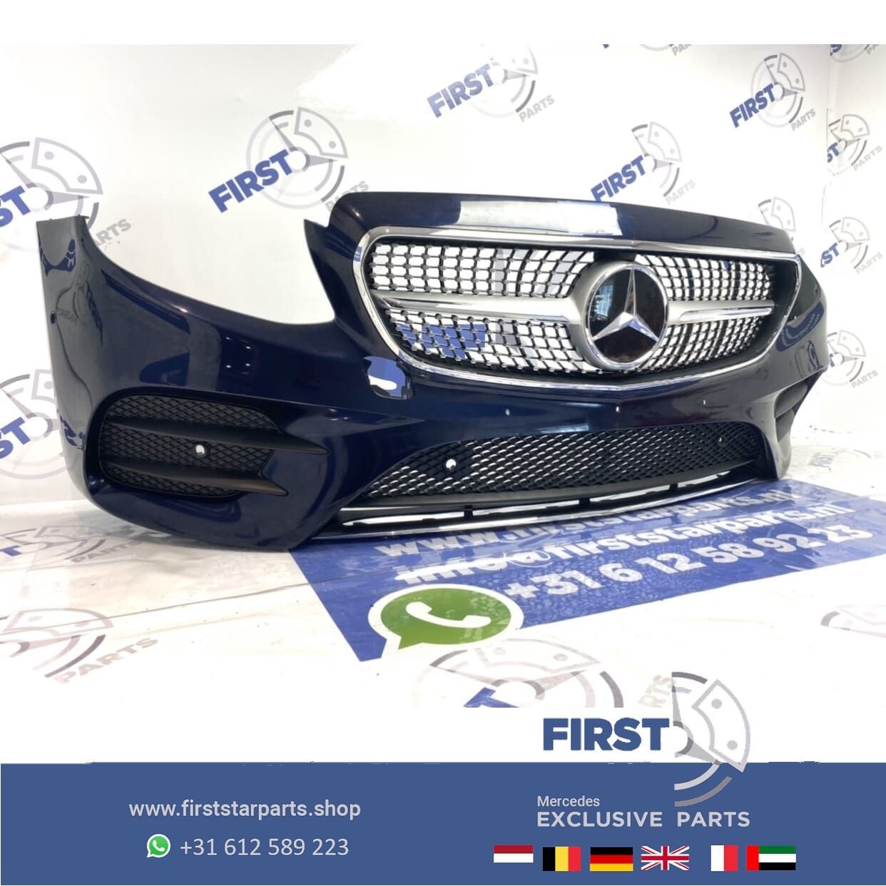 W213 W238 AMG VOORBUMPER + DIAMOND GRIL origineel Mercedes 2, Utilisé, -, Avant, -